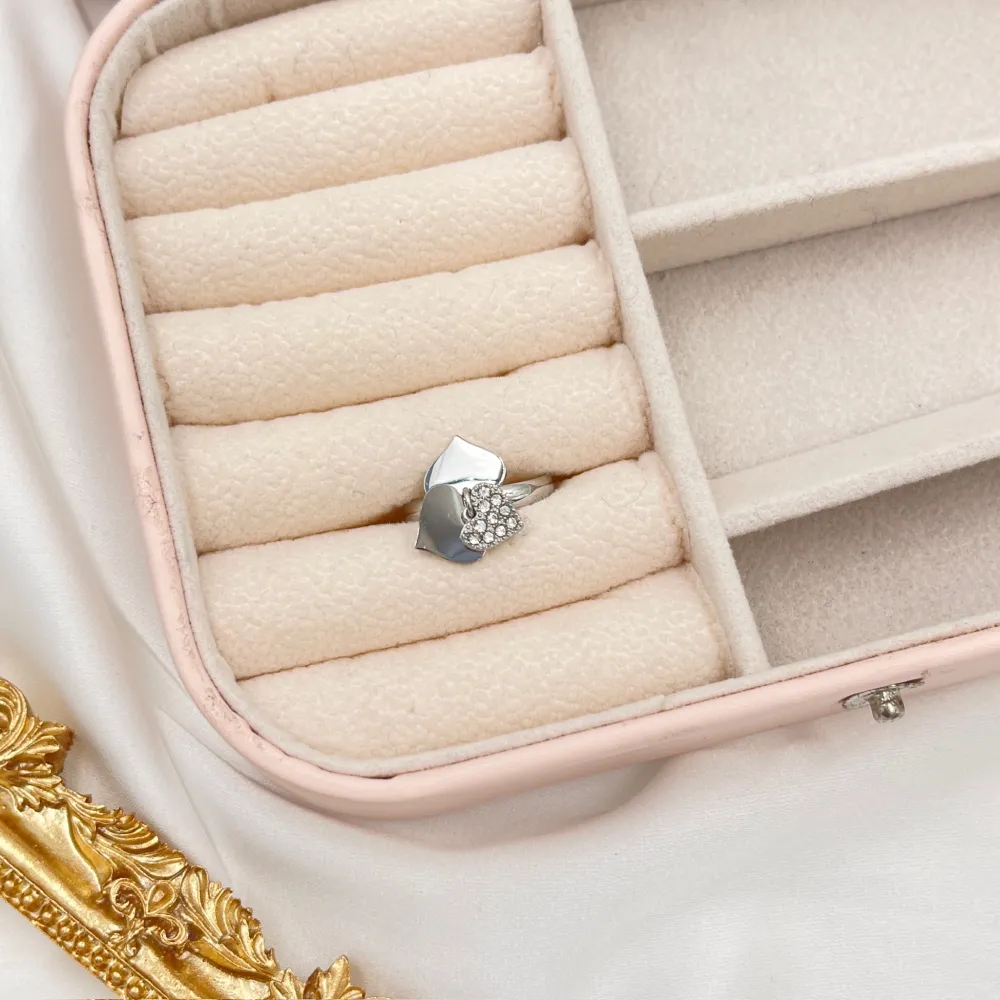 Tre Cuori-Anello Regolabile in Acciaio - AAR-103-AA2450R