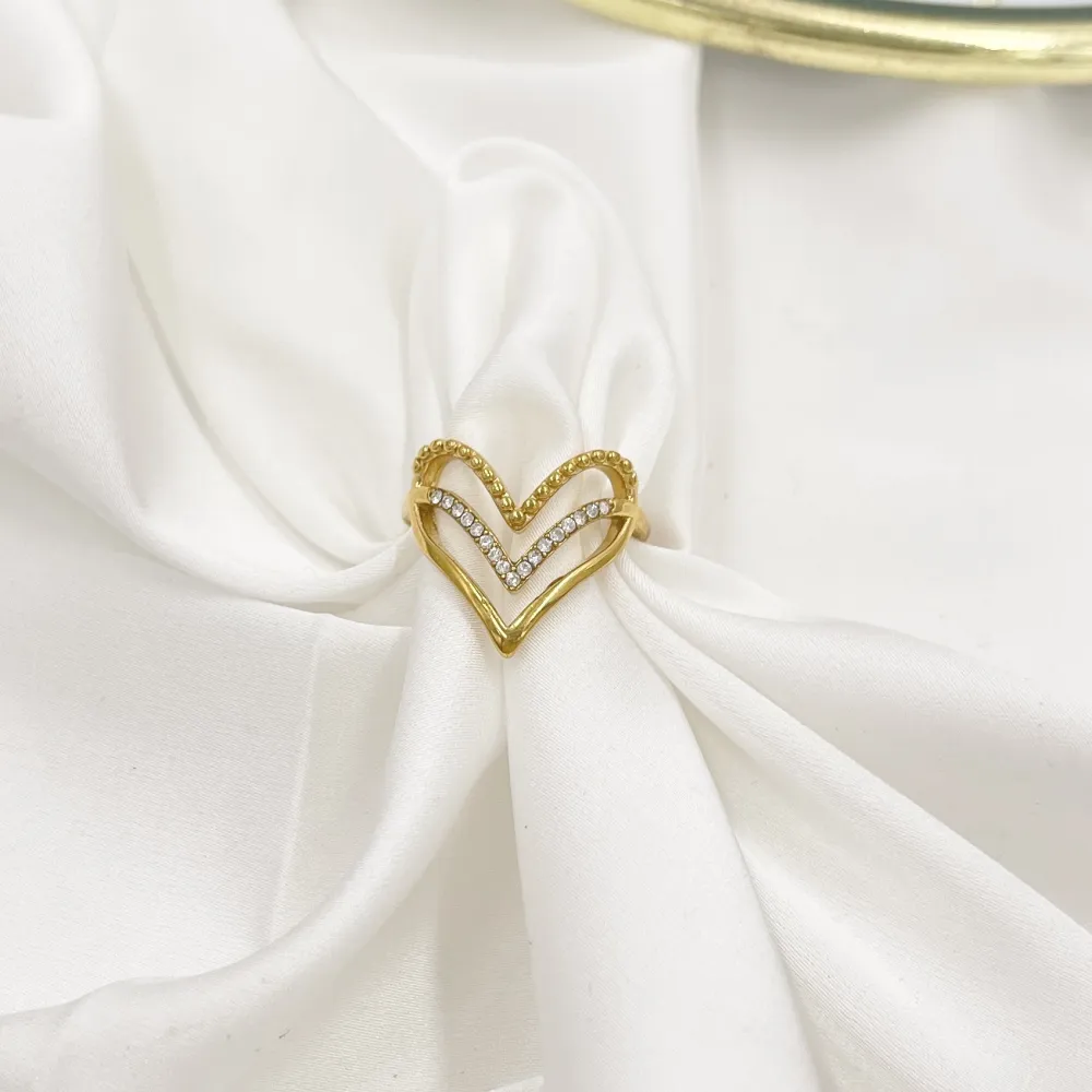 Cuore-Anello Regolabile in Acciaio - AAR-103-AA5597R