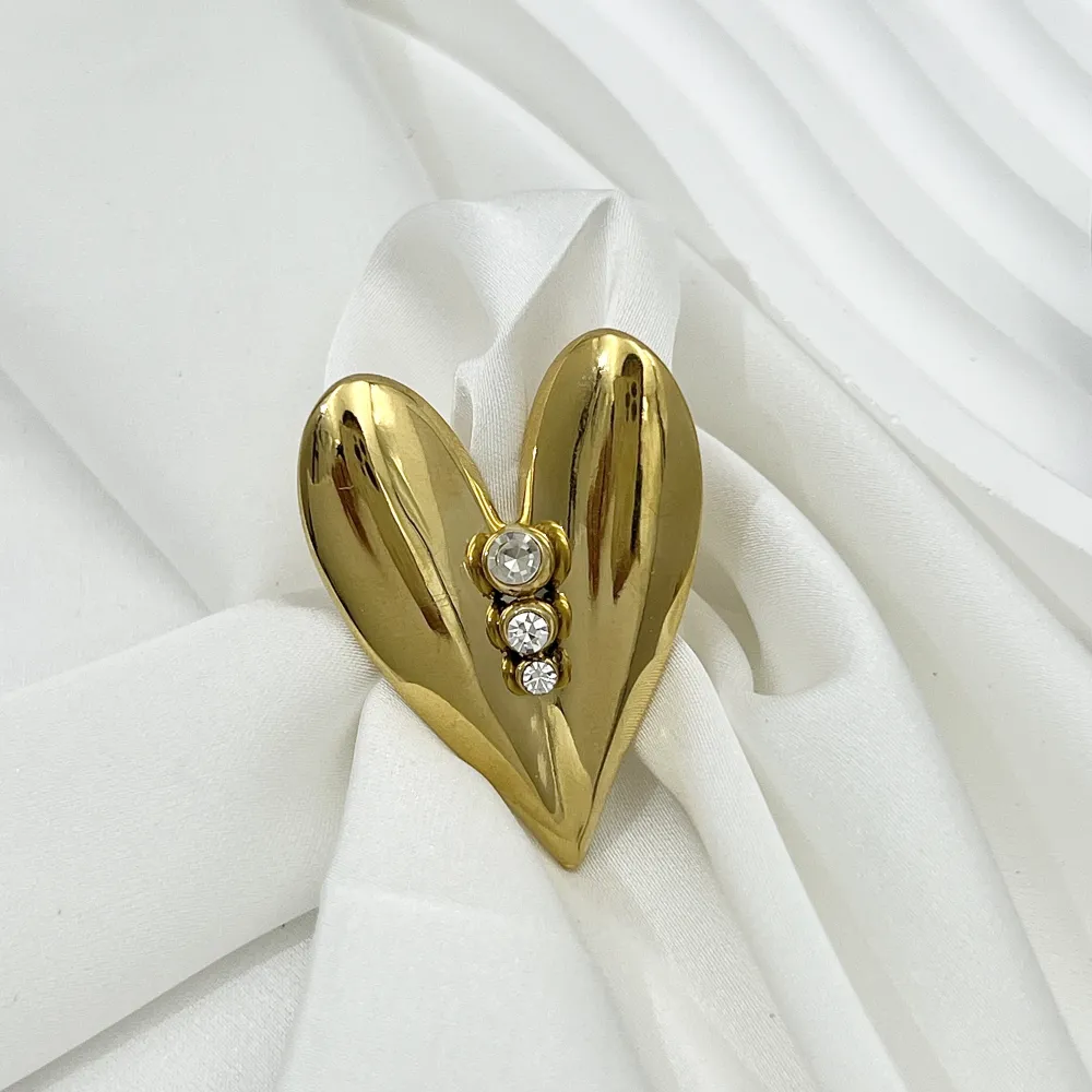 Cuore -Anello Regolabile in Acciaio - AAR-759-11