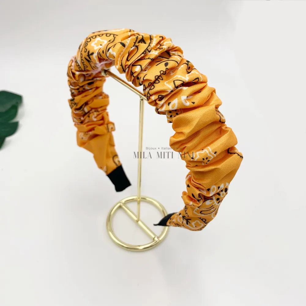 AXC143-66-Pieghe Bandana -12pz Cerchietti per Capelli - AXC143-66-Pieghe Bandana -12pz Cerchietti per Capelli