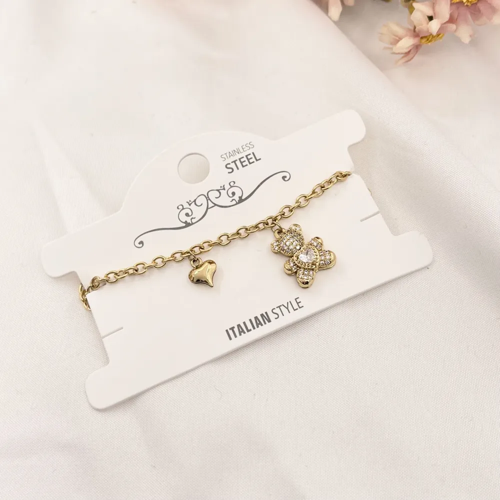 Orsetto-Bracciale in Acciaio con Chiusura - BAC-103-AA2717B