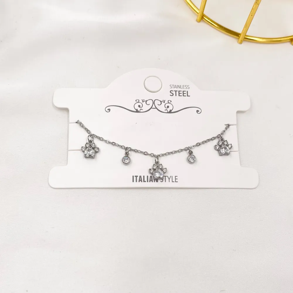 zampa punto luce-Bracciale in Acciaio - BAC-103-AA2770B