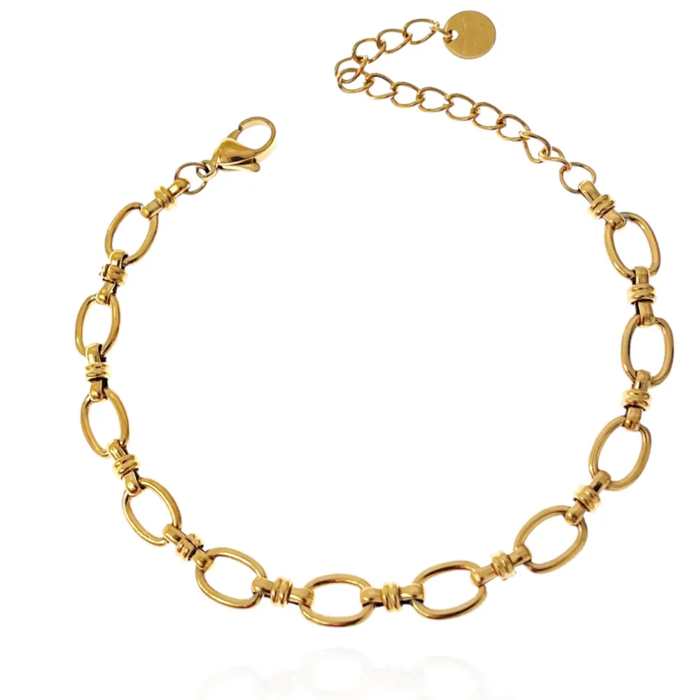 Catena-Bracciale in Acciaio con Chiusura - BAC-103-AA3417B