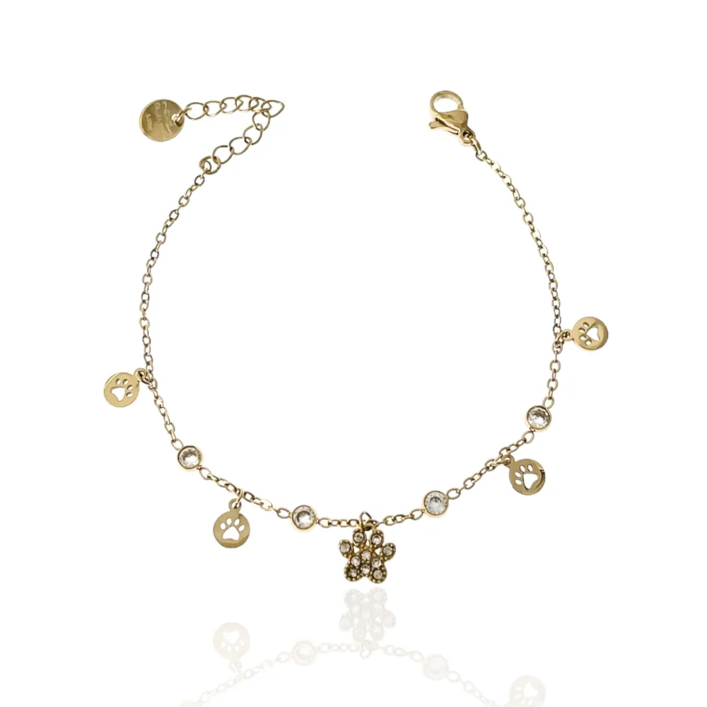 Zampa -Bracciale in Acciaio con Chiusura - BAC-103-AA3471B