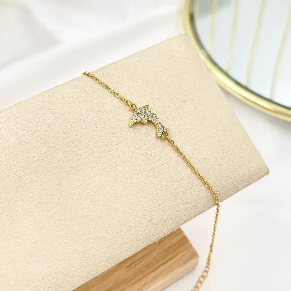 Delfino-Bracciale in Acciaio con Chiusura - BAC-103-AA3485B