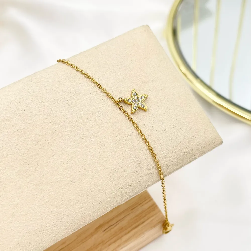 Stella Marina-Bracciale in Acciaio con Chiusura - BAC-103-AA3489B