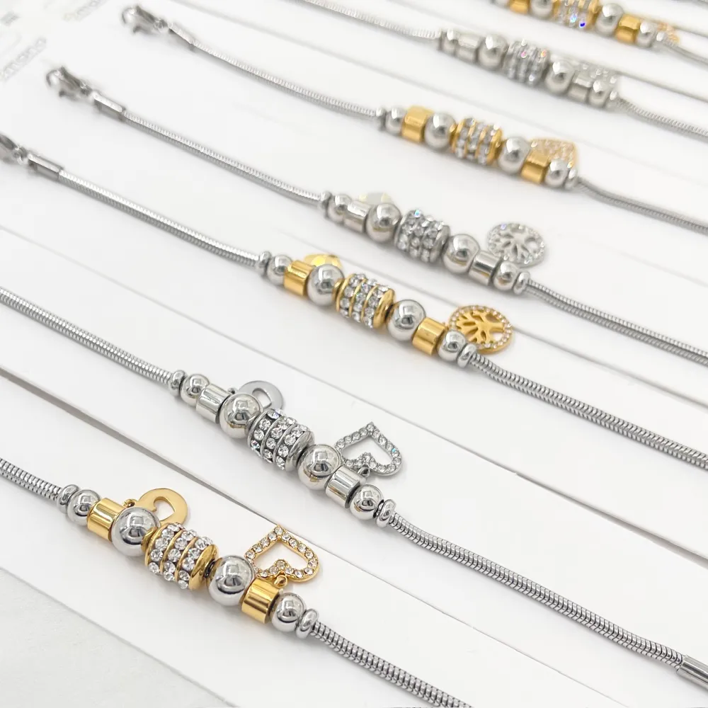 Charmes Cuore-Bracciale in Acciaio - BAC-103-AA3631B