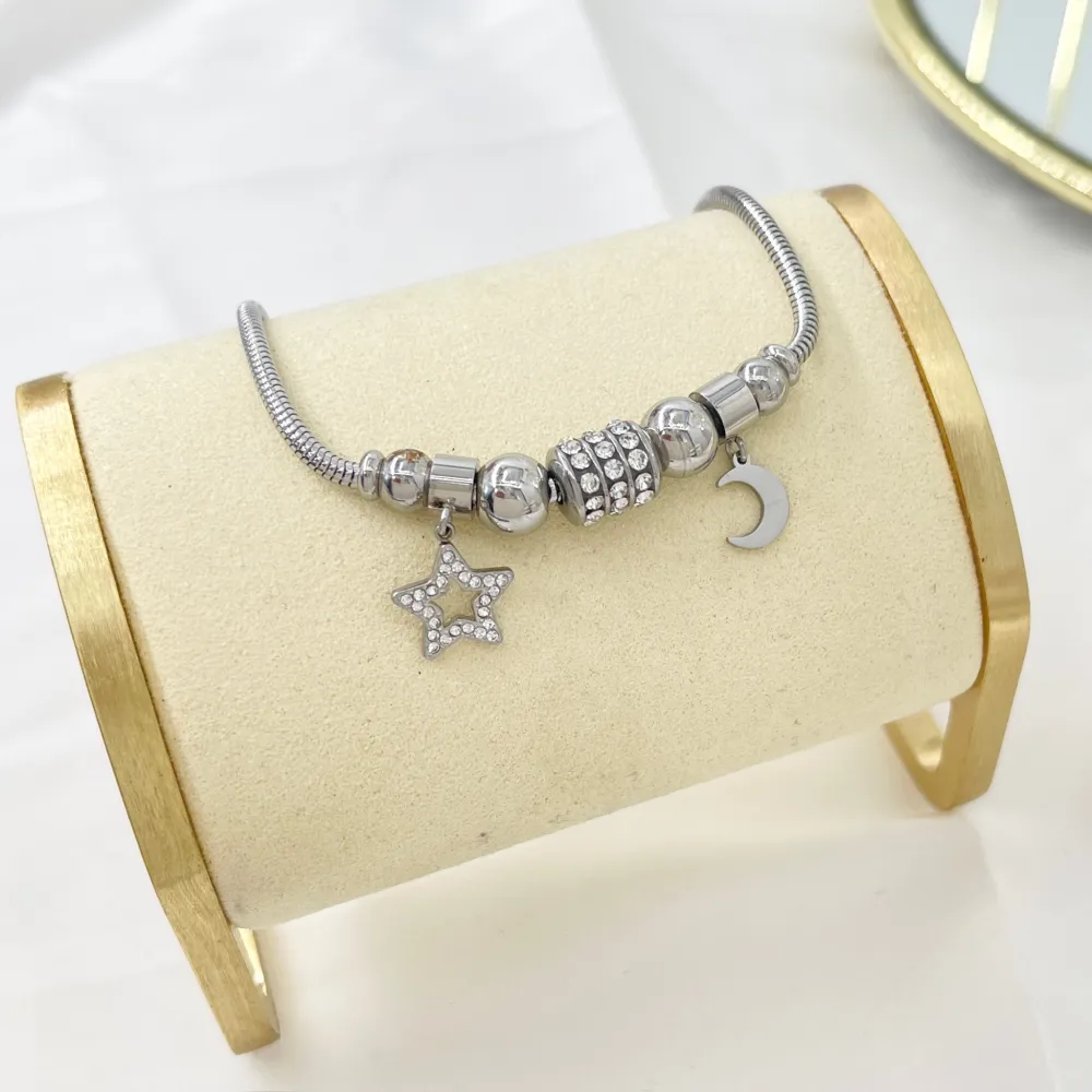 Charmes Stella-Bracciale in Acciaio - BAC-103-AA3634B