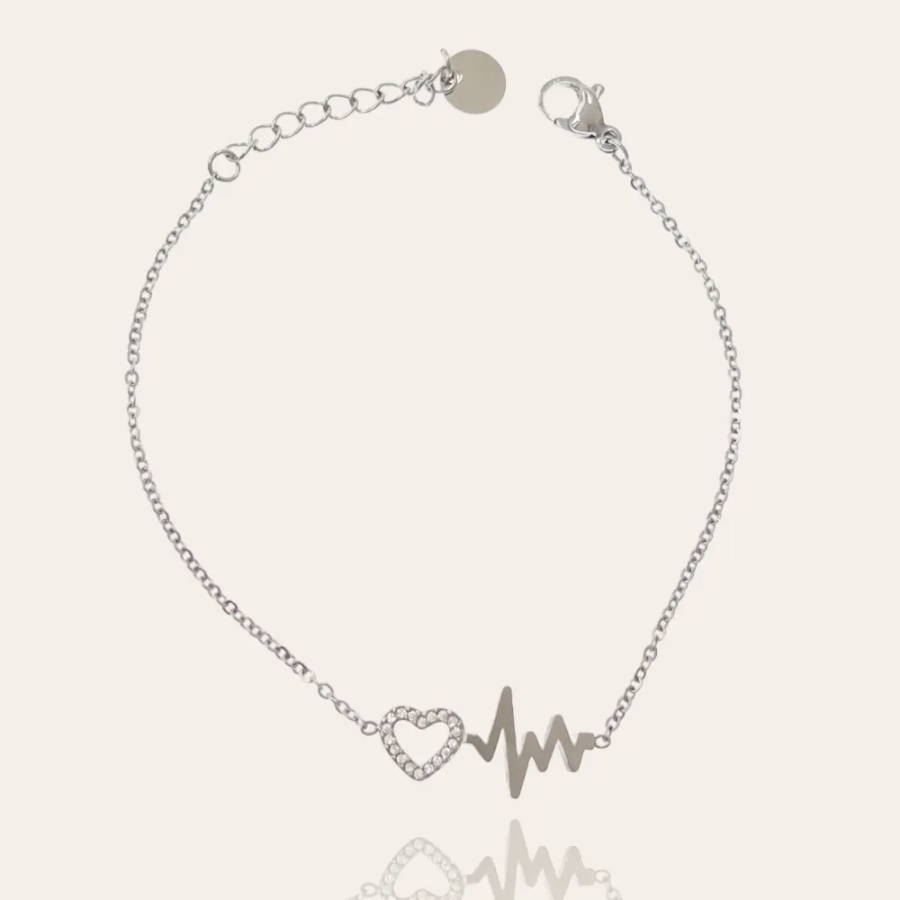 Battito Cuore-Bracciale in Acciaio con Chiusura - BAC-103-AA4169B