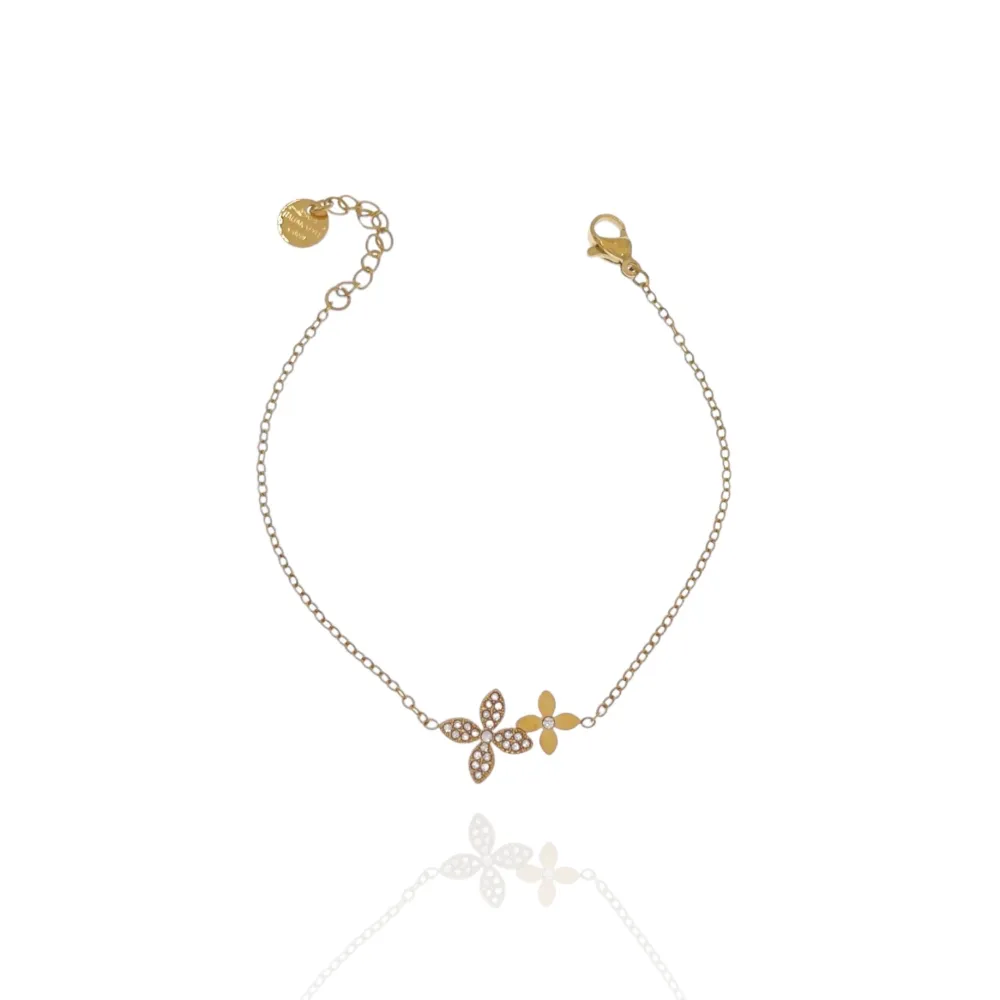 Fiore Quadrifoglio-Bracciale in Acciaio - BAC-103-AA4172B