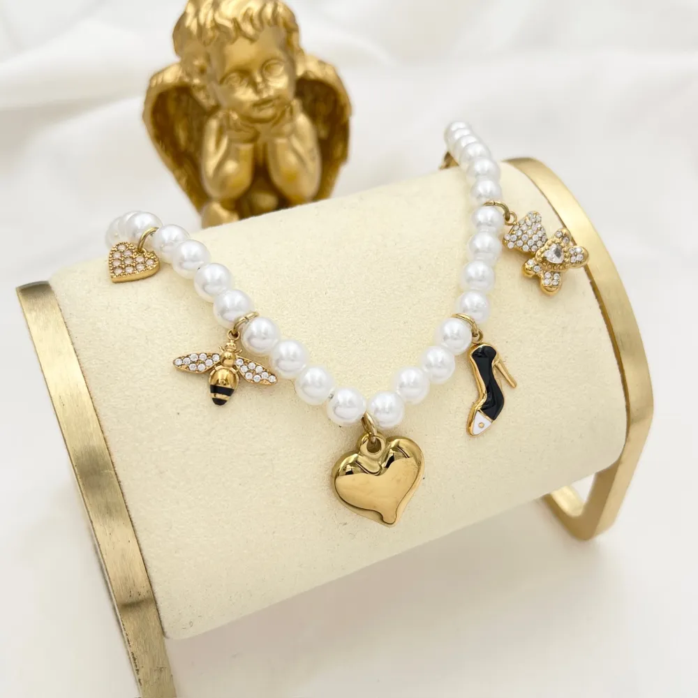 Cuore Ape Orsetto-Bracciale in Acciaio - BAC-103-AA5306B