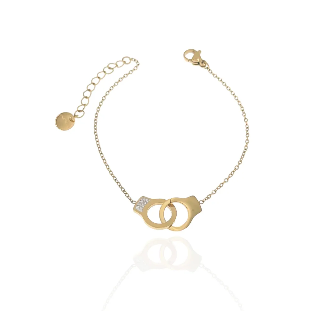 Doppio Manette-Bracciale in Acciaio - BAC-103-AA881B