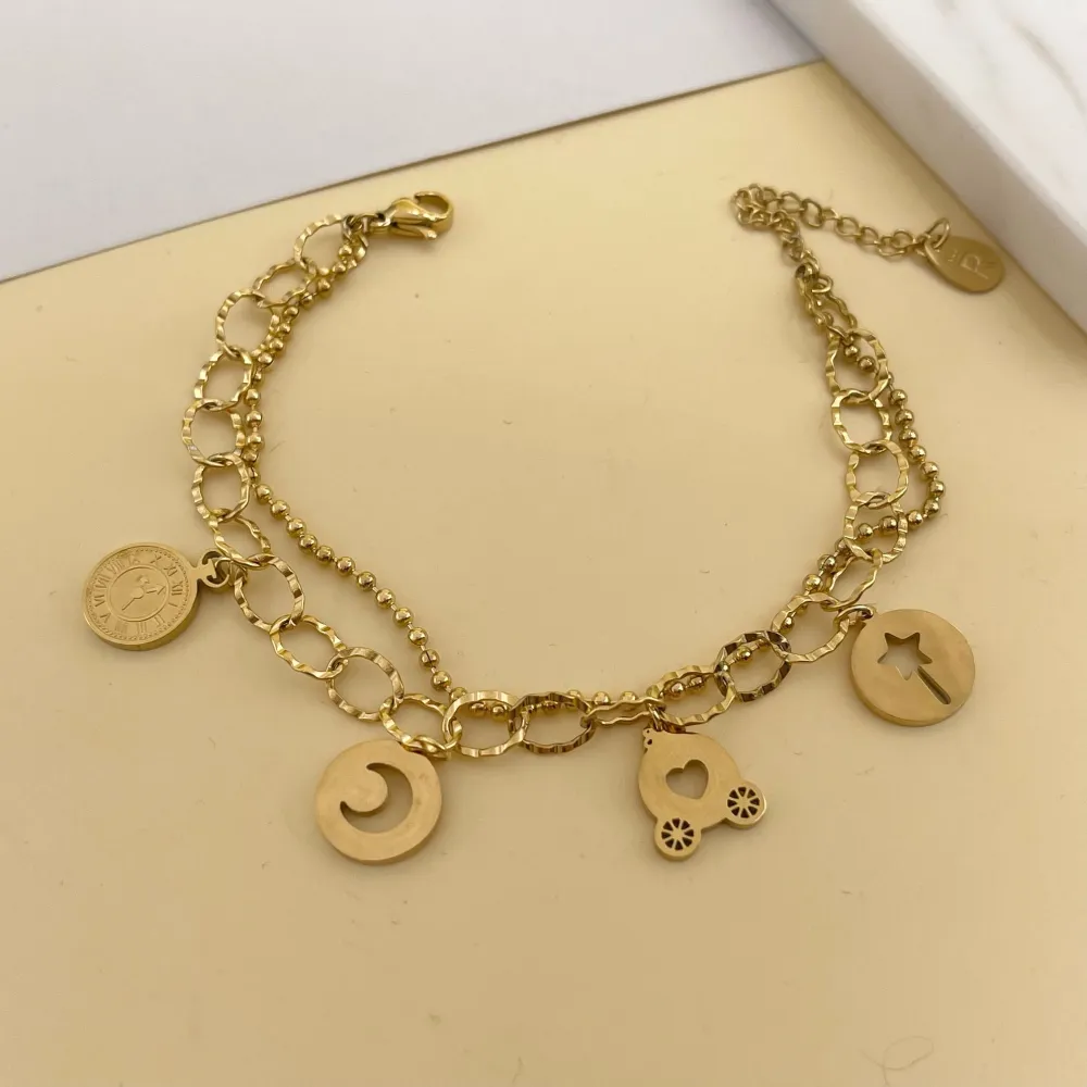 Favola-Bracciale in Acciaio con Chiusura - BAC-413-1782