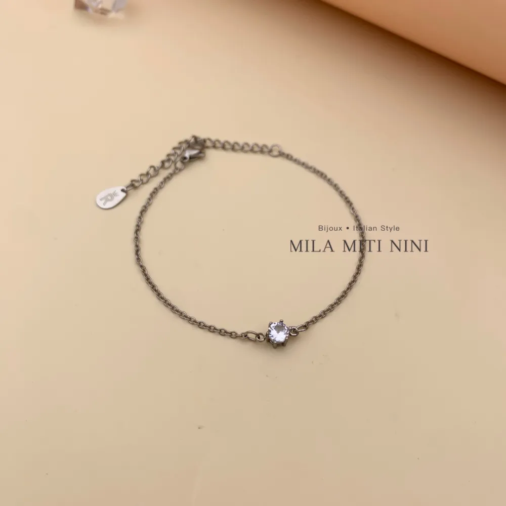 Punto Luce 5mm a 6Griffe-Bracciale in Acciaio con Chiusura - BAC-413-1804