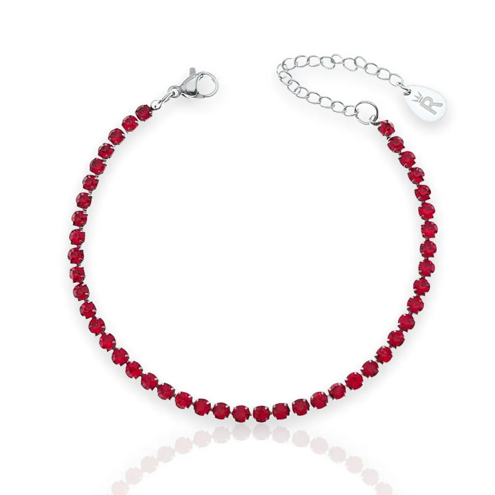 Tennis 3mm-Bracciale in Acciaio con Chiusura - BAC-413-200