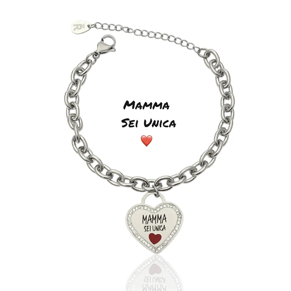 Mamma sei Unica-Bracciale in Acciaio - BAC-413-2225 Mamma