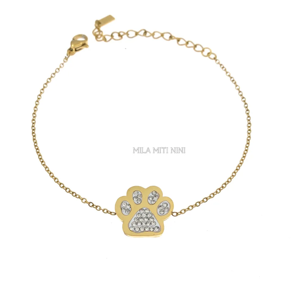 BAC413-2393-Zampa-Bracciale in Acciaio - BAC413-2393