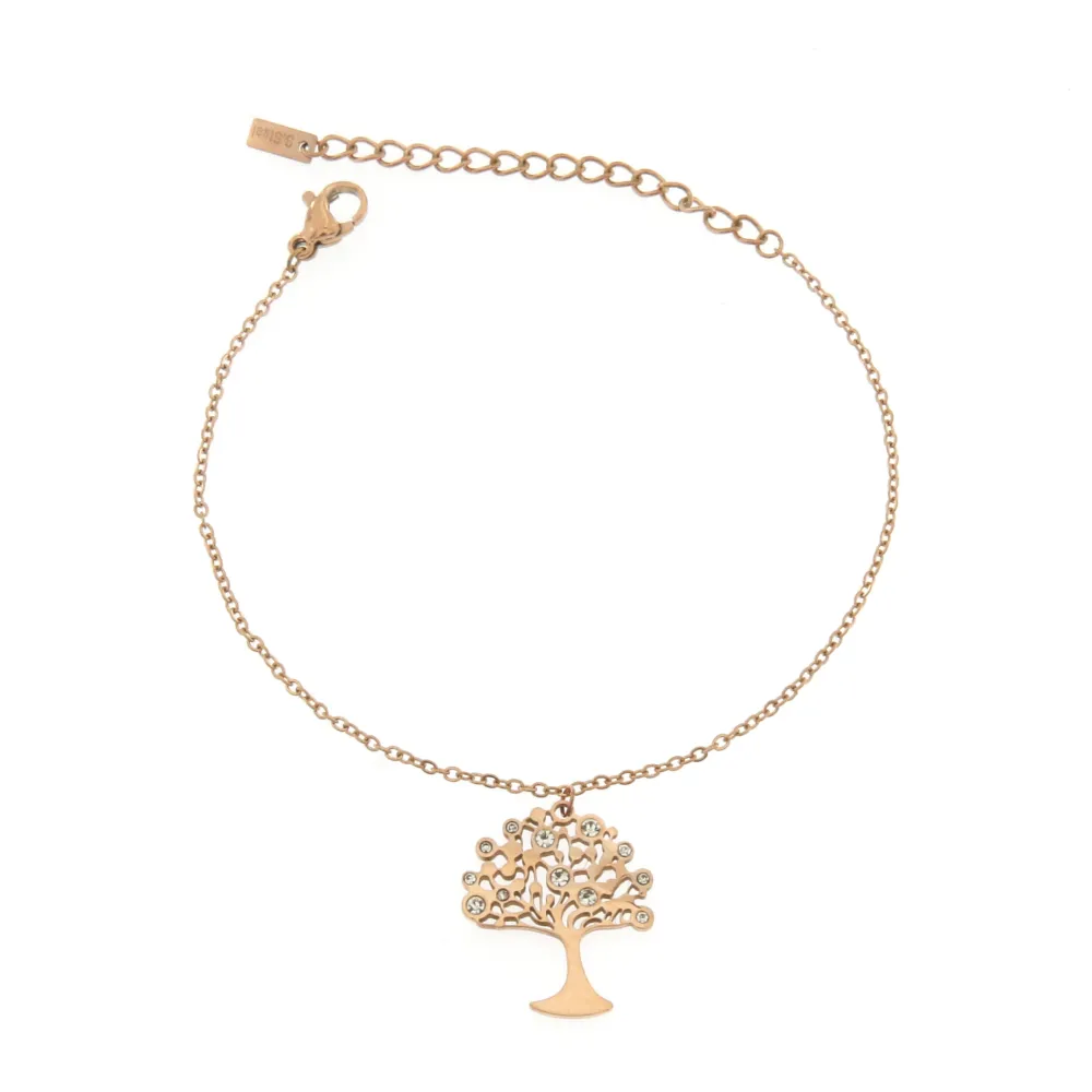 BAC6784-Albero della Vita-Bracciale con Chiusura in Acciaio - BAC6784-Albero della Vita-Bracciale con Chiusura in Acciaio