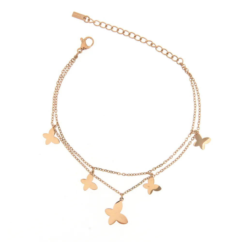 BAC6788-Farfalla-Bracciale con Chiusura in Acciaio - BAC6788-Farfalla-Bracciale con Chiusura in Acciaio