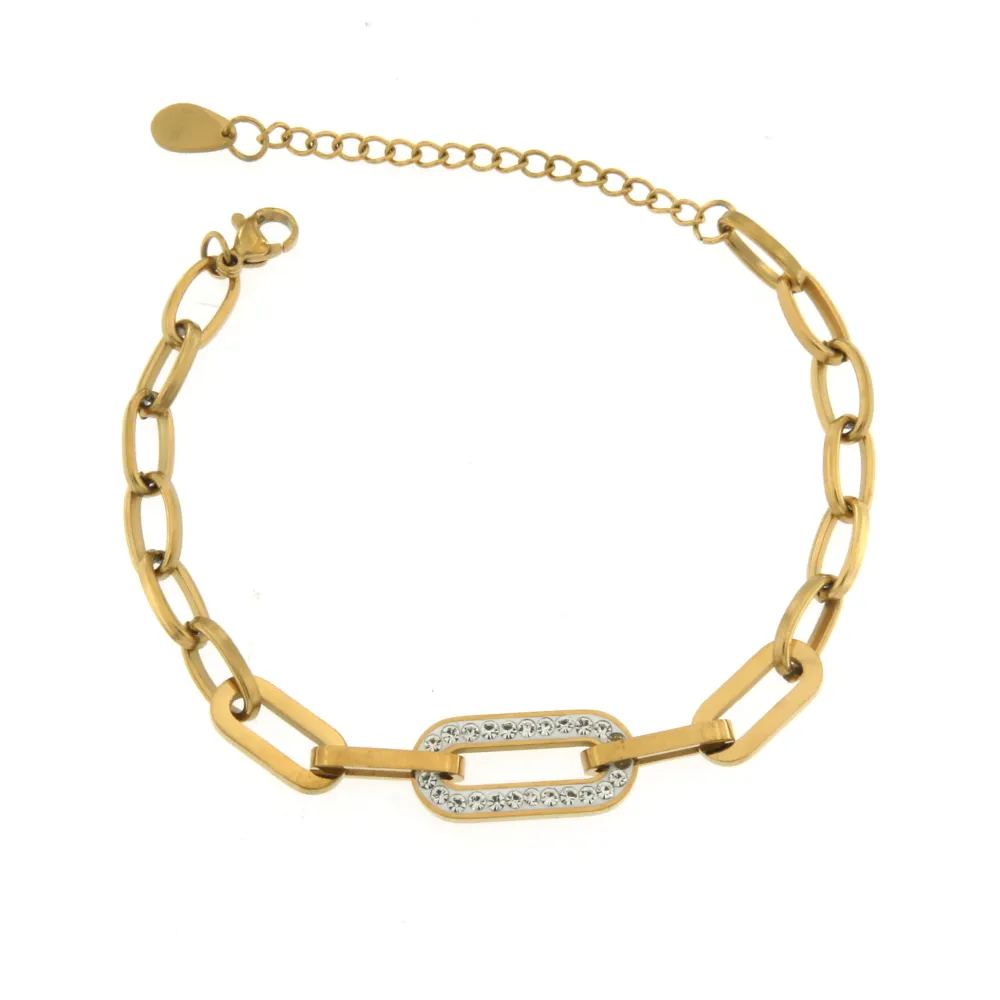 BAC7072-Ovale- Bracciale in Acciaio - BAC7072-Ovale- Bracciale in Acciaio