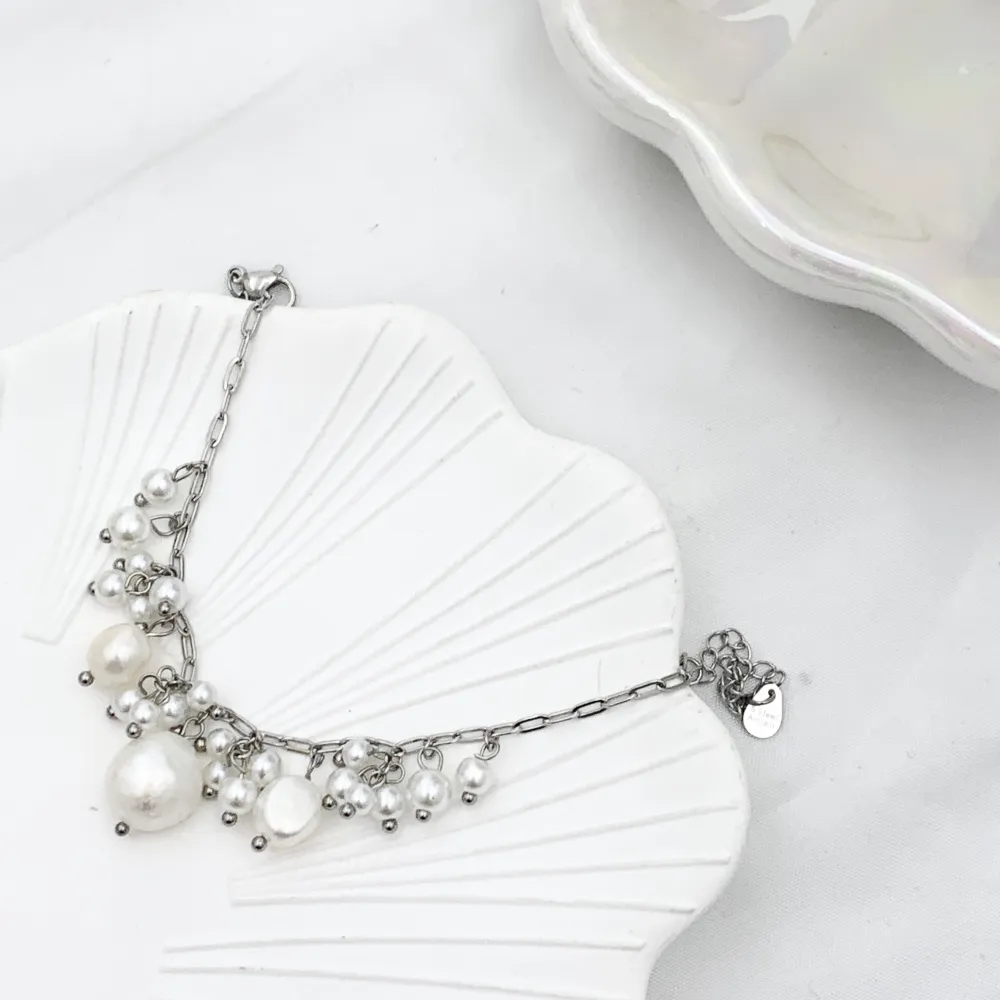 Perline Pendente-Bracciale in Acciaio - BAC-735-12