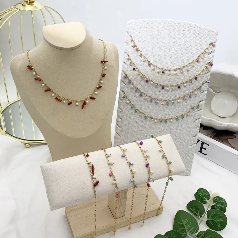 Perline Colorate-Bracciale in Acciaio - BAC-735-24