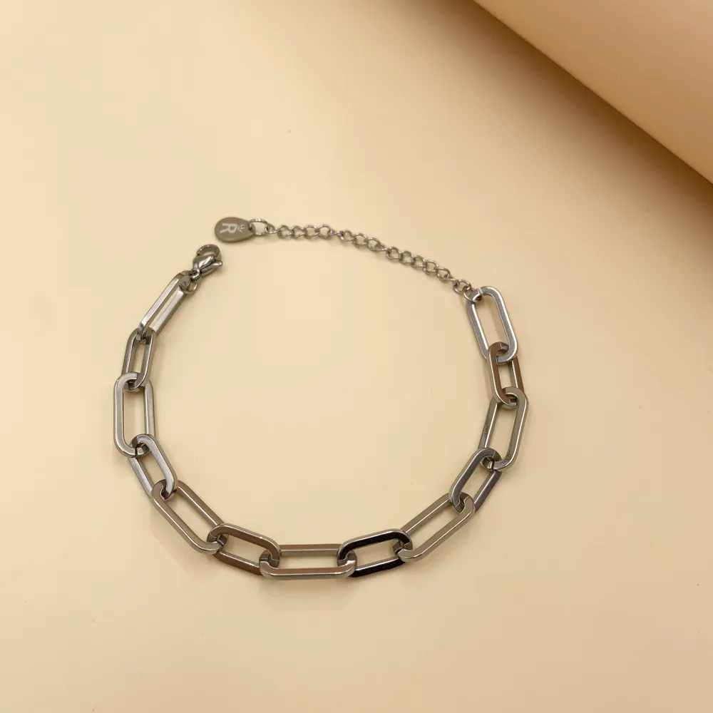 BAC7468-Catena Piccola 7x14mm  -Bracciale in Acciaio - BAC7468-Catena Piccola 7x14mm  -Bracciale in Acciaio