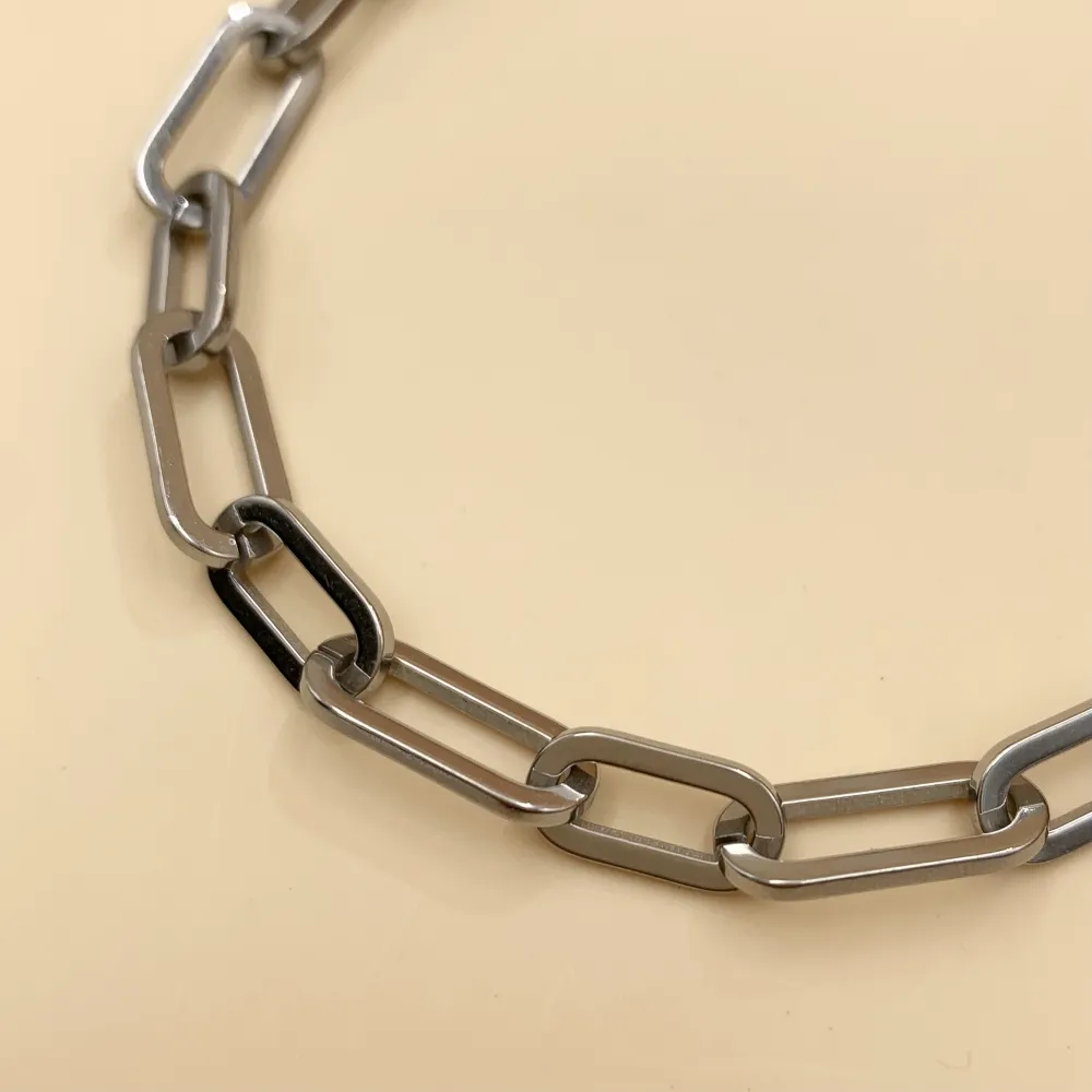 BAC7468-Catena Piccola 7x14mm  -Bracciale in Acciaio - BAC7468-Catena Piccola 7x14mm  -Bracciale in Acciaio