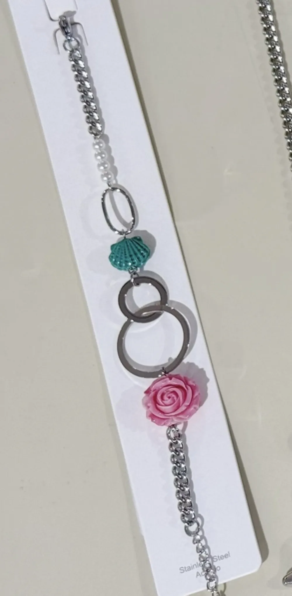 Fiore Conchiglia-Bracciale in Acciaio - BAC-765-08