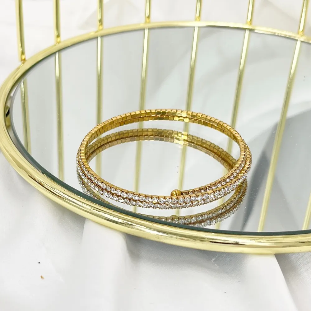 Tennis Multifili-Bracciale a Molla in Acciaio - BAR-103-AA3371B