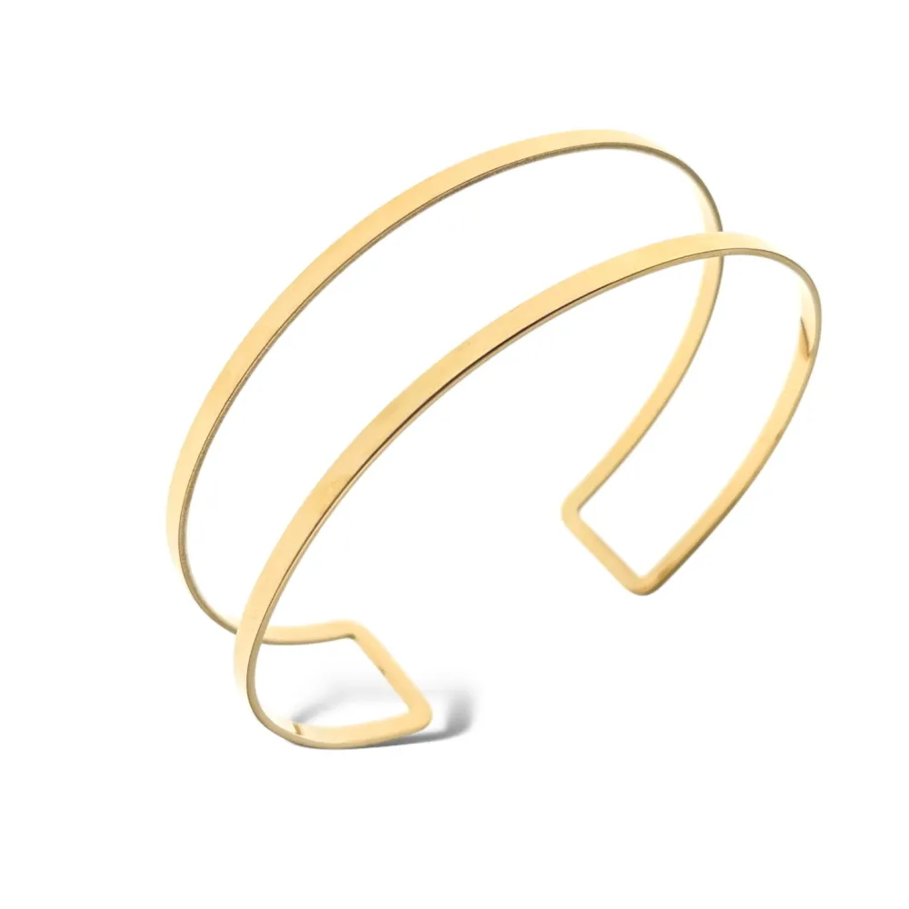 Semplice -Bracciale da Braccio in Acciaio - BAR-413-002