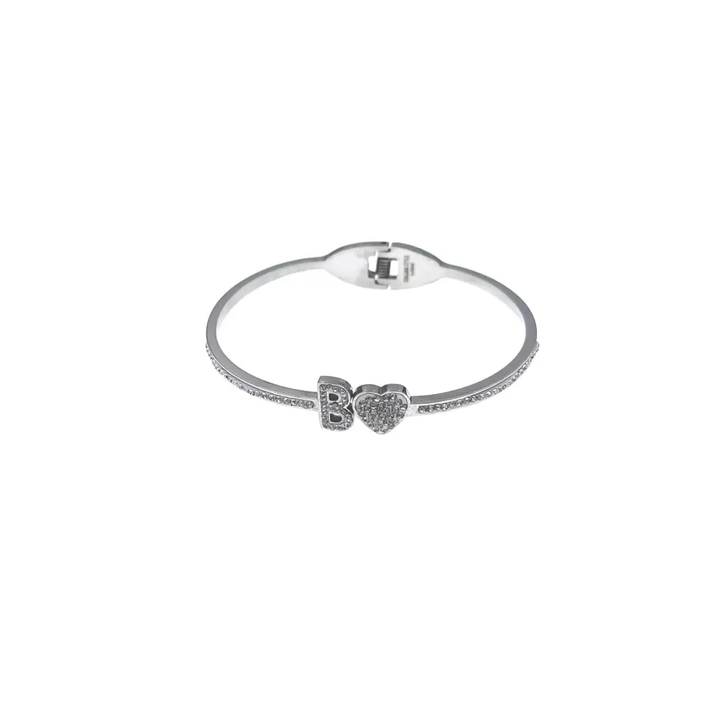 Iniziale-Bracciale Rigido in Acciaio - BAR413-1083