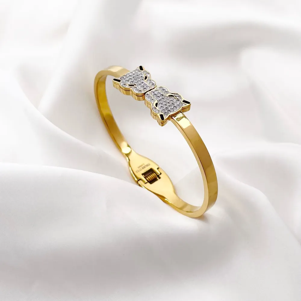 Pantera-Bracciale Rigido in Acciaio - BAR-413-1641