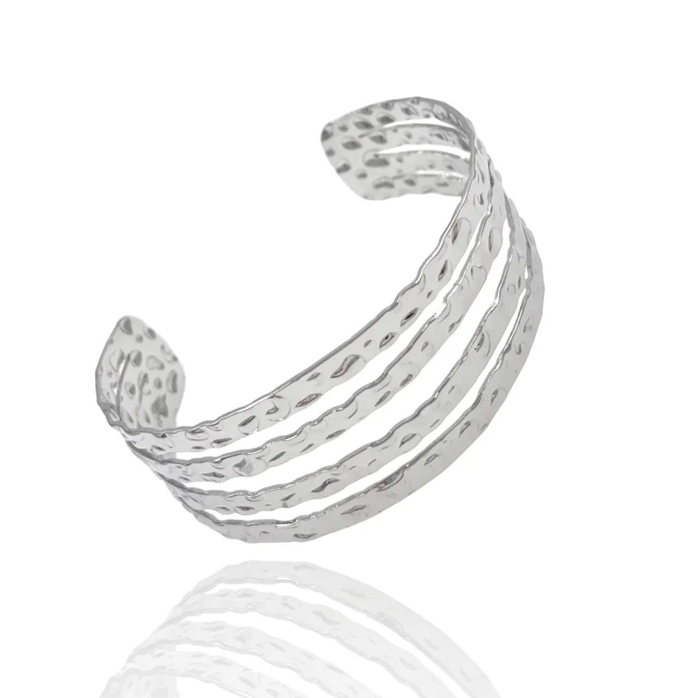 Multifilo -Bracciale Rigido in Acciaio - BAR-413-6704