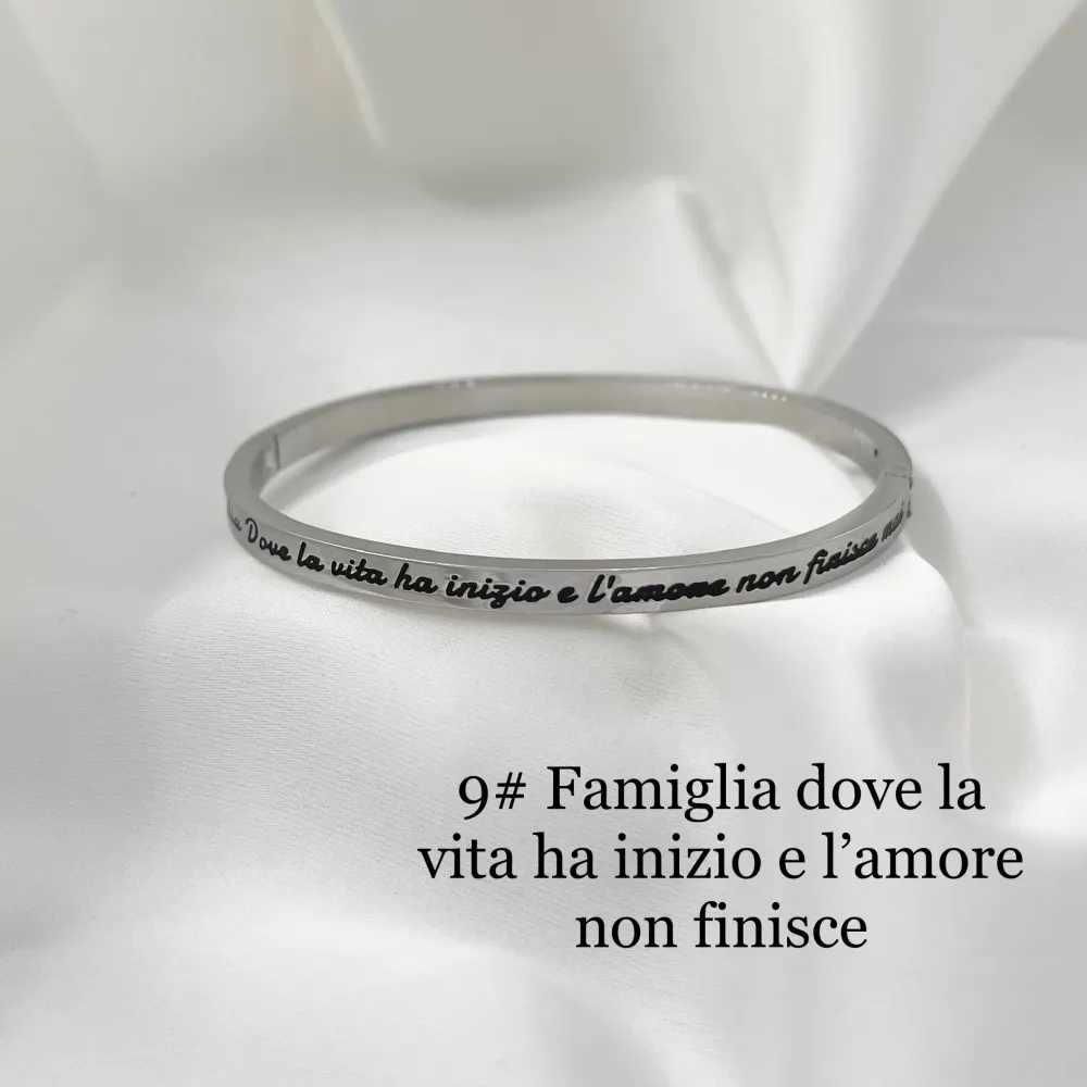 Famiglia dove la Vita ha Inizio e l'amore non finisce mai-Bracc - BAR-413-B60 109#