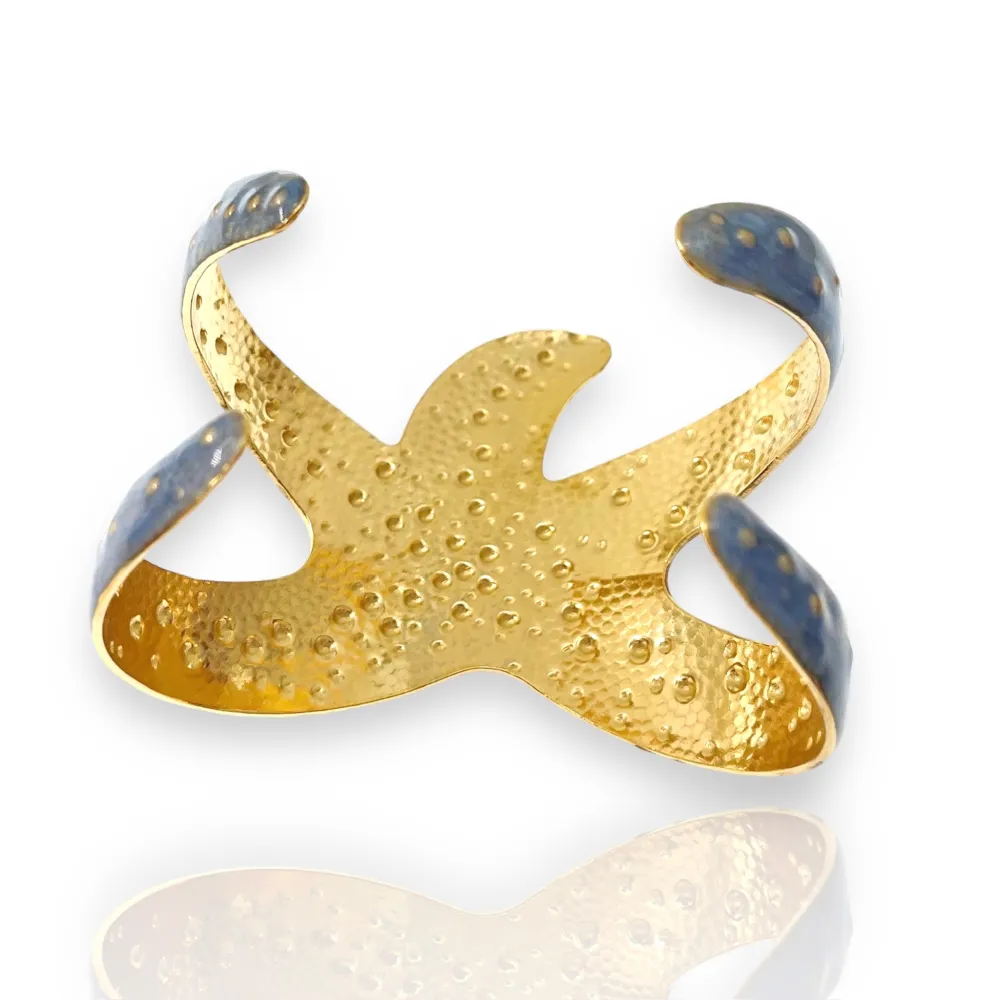 Stella Marina Smaltata-Bracciale Rigido in Acciaio - BAR-732-191