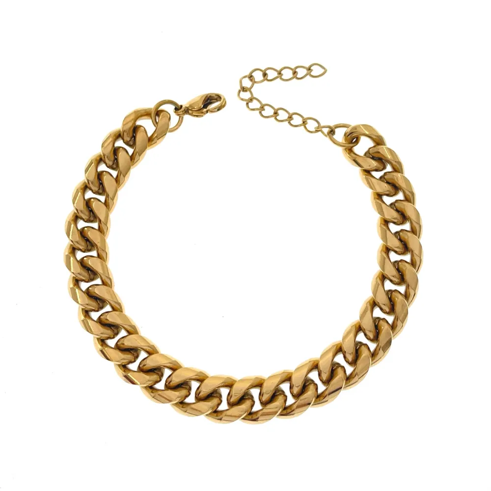 Catena 10mm 1.4NK3.1-Bracciale Unisex in Acciaio - BAU-208-234 10mm