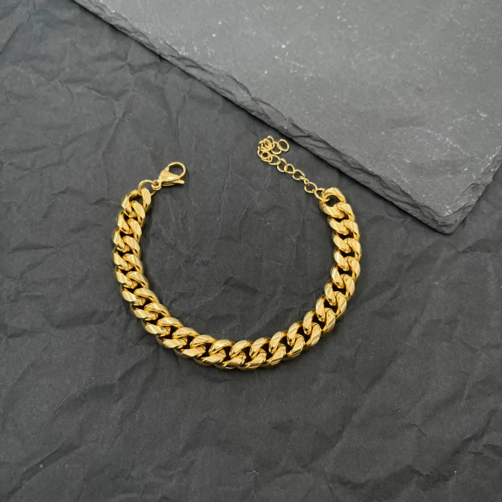 Catena Groumette Grande-Bracciale in Acciaio - BAU-208-234