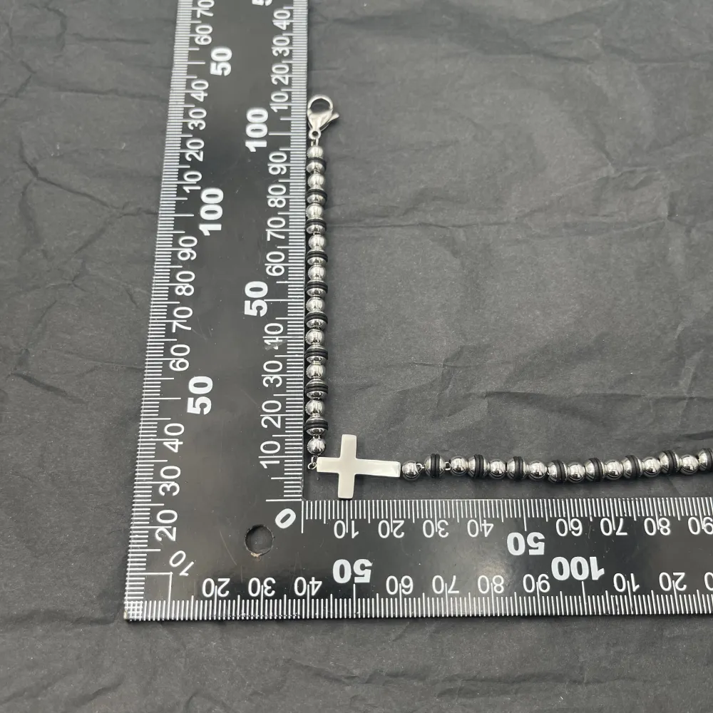 Croce-Bracciale da Uomo in Acciaio - BAU-208-287