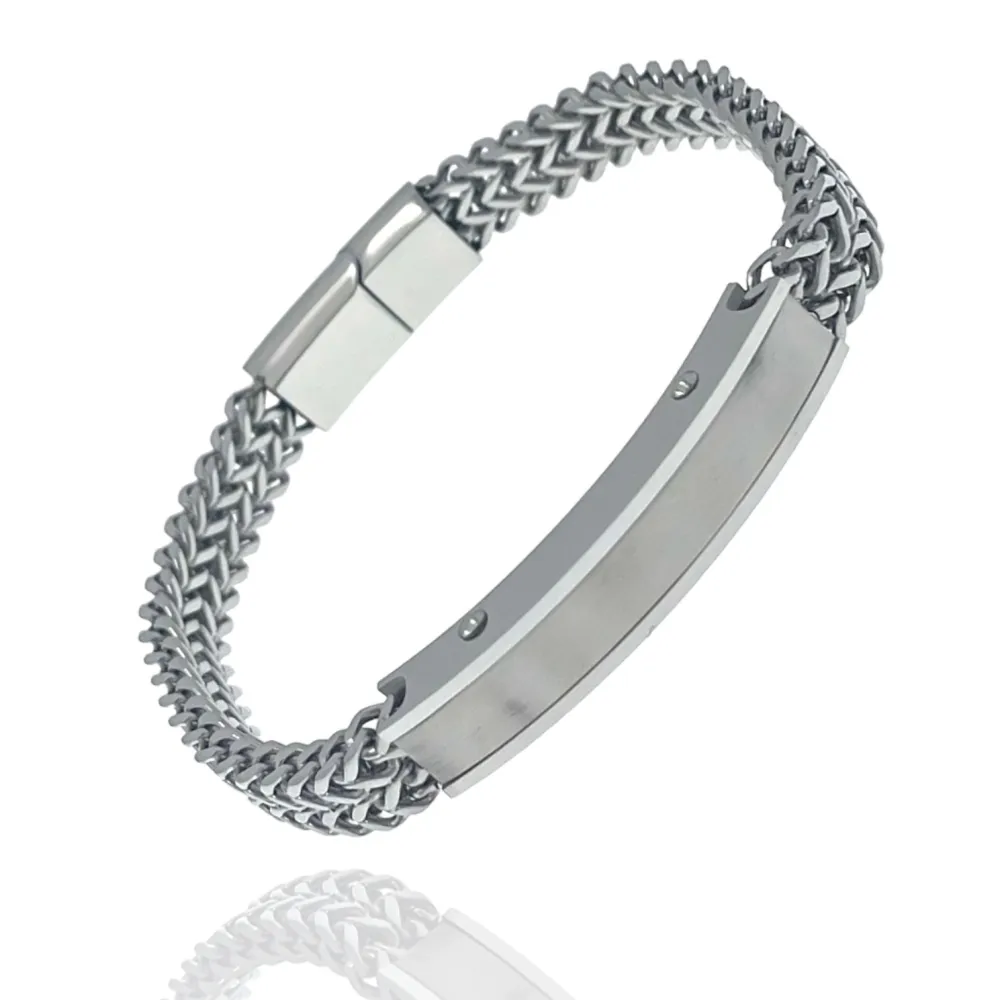 Senplice-Bracciale da Uomo in Acciaio - BAU-208-308