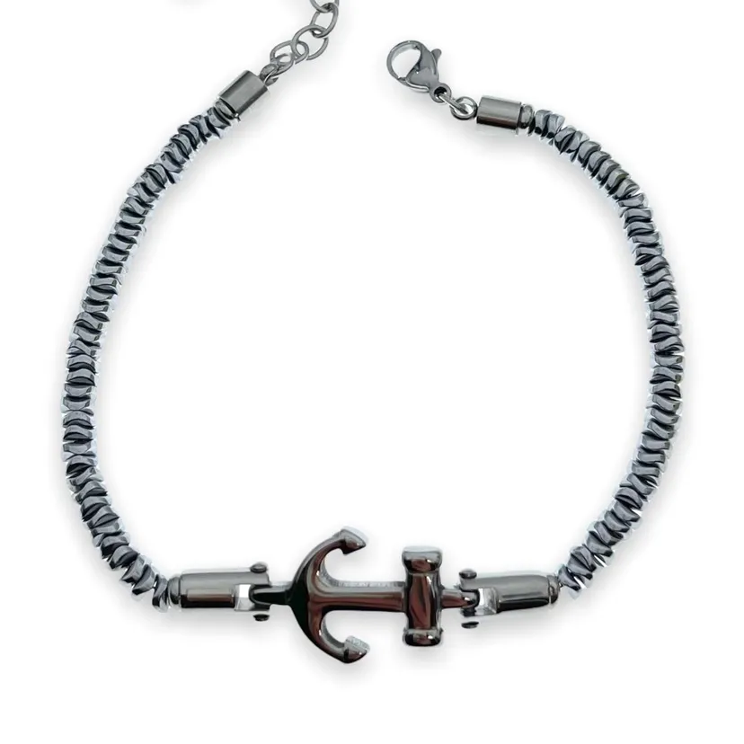A'ncora-Bracciale in Acciaio da Uomo - BAU-600-B118A