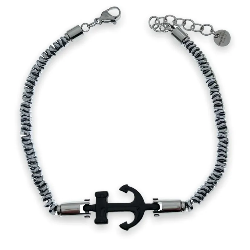 A'ncora-Bracciale in Acciaio da Uomo - BAU-600-B118A