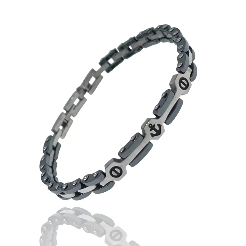 Àncora-Bracciale Uomo in Acciaio - BAU-600-B158S
