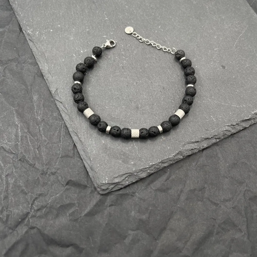 Pietrine-Bracciale in Acciaio da Uomo - BAU-600-B173