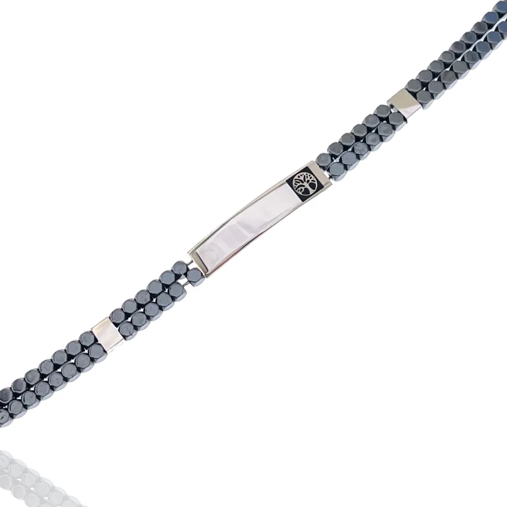 Albero della Vita -Bracciale in Acciaio da Uomo - BAU-600-BMB30029-28