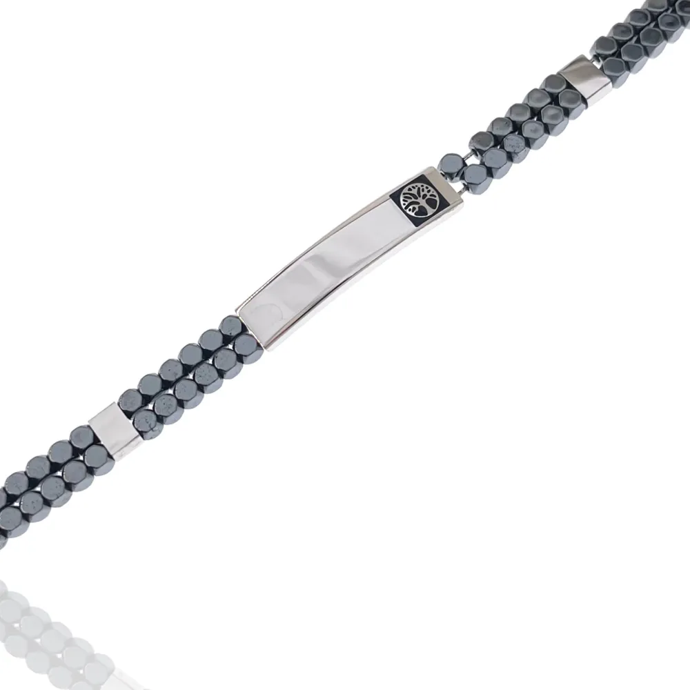 Albero della Vita -Bracciale in Acciaio da Uomo - BAU-600-BMB30029-28