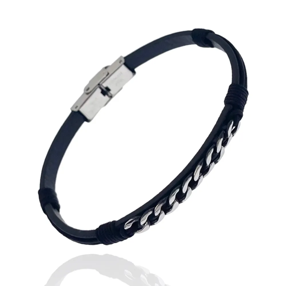 Catena-Bracciale in Acciaio da Uomo - BAU-600-H264