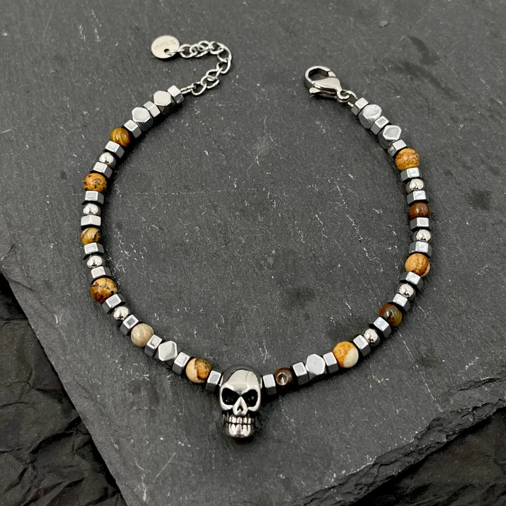 Teschio-Bracciale in Acciaio da Uomo - BAU-600-H281