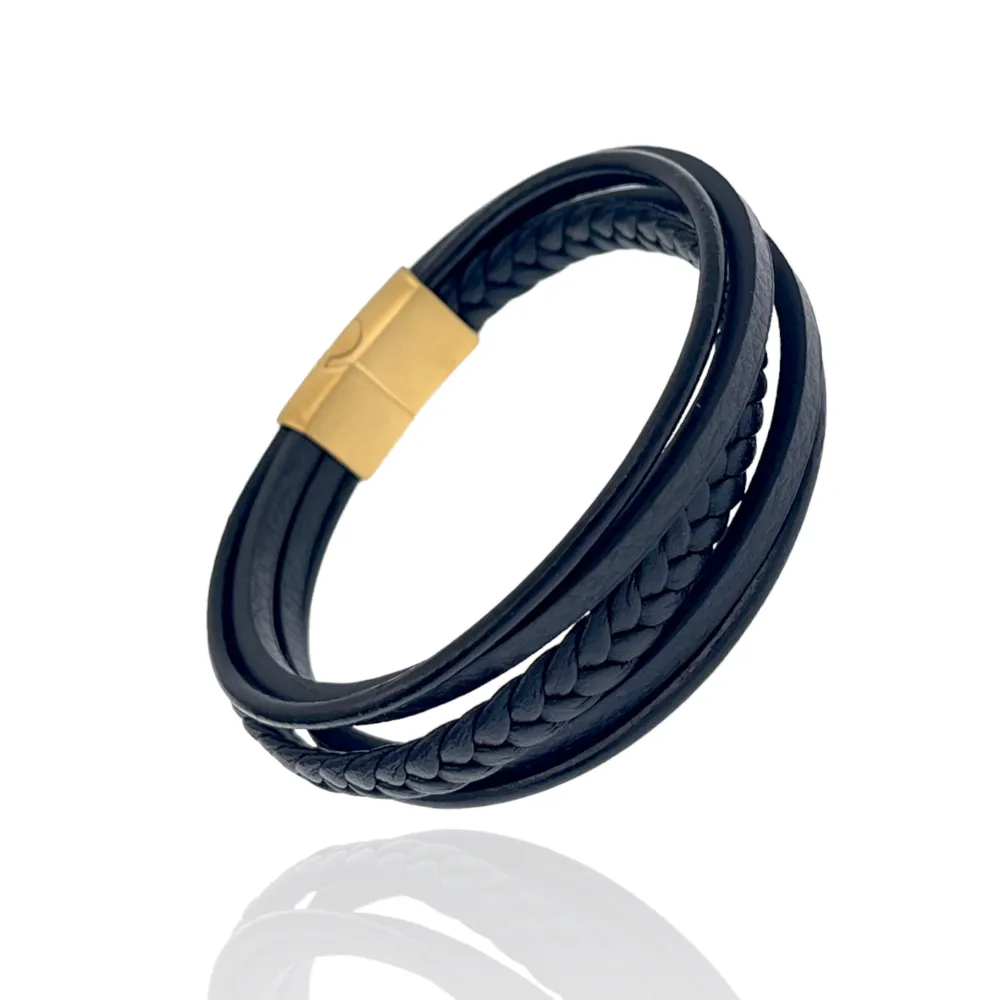 Multifili Intrecciato- Bracciale da Uomo in Acciaio - BAU-720-27