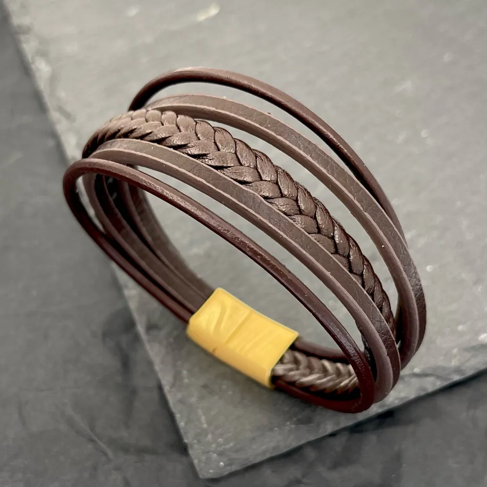 Multifili Intrecciato- Bracciale da Uomo in Acciaio - BAU-720-27